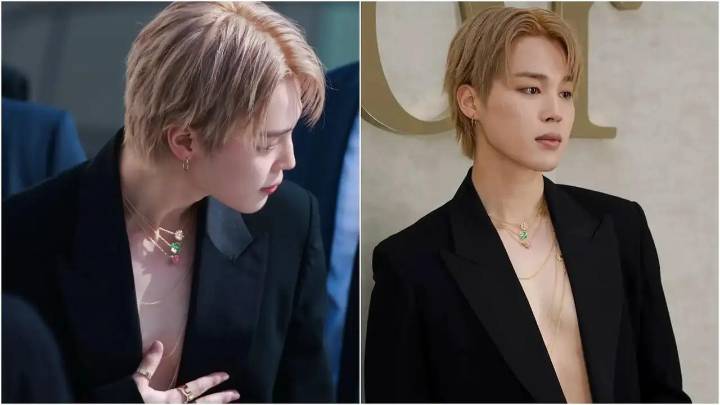 BTS Jimin goes blonde and shirtless for Milan Fashion Week; ARMY reacts