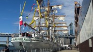 Buque Cuauhtémoc zarpa de EU; volverá a México