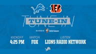 Lions at Bengals: How to watch, listen and follow