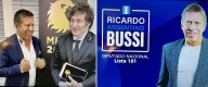 El spot oficial de FR muestra a Milei pidiendo el voto para Bussi