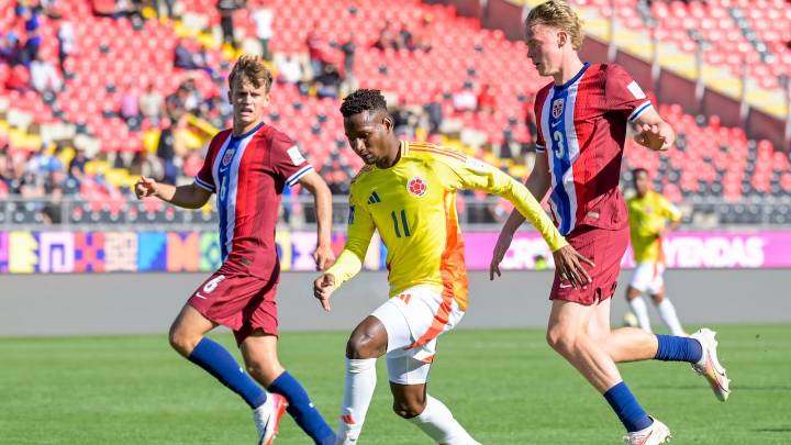 Selección Colombia no pasó del empate ante Noruega; así quedaron sus opciones de avanzar a cuartos del Mundial Sub