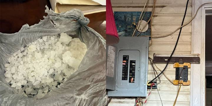4 arrested after meth bust at Stanton home