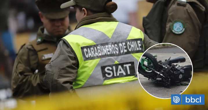 Motociclistas terminan con heridas graves tras colisionar en Costanera Norte: uno está en riesgo vital