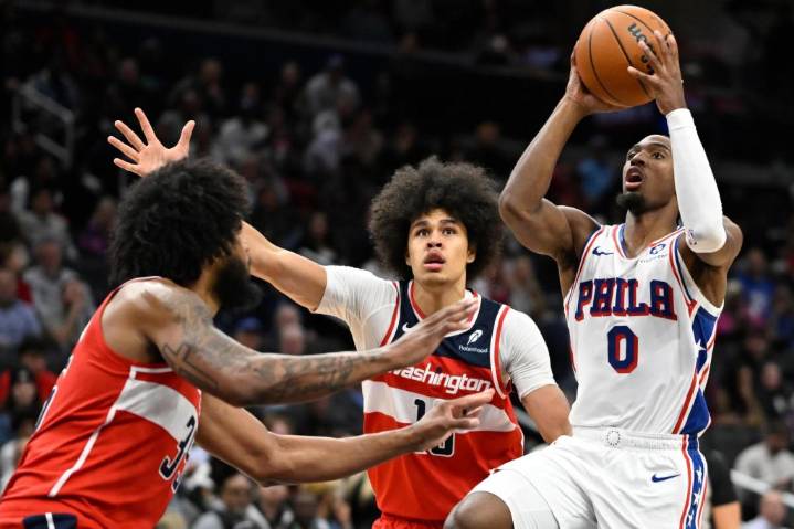 While managing Joel Embiid’s minutes, 76ers remain unbeaten in Washington