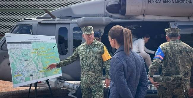 Sheinbaum visita a damnificados por las lluvias