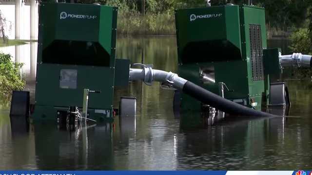Eustis neighborhood flood damage