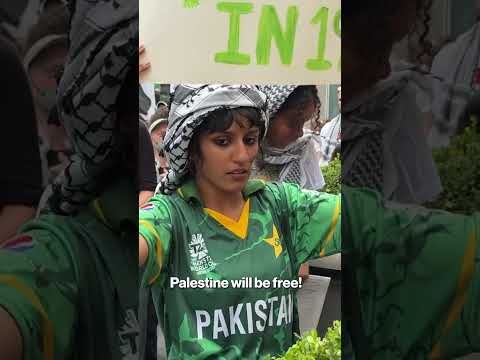 Anti-Israel protesters in NYC Chant Antisemitic Slogan On 2 yr Anniversary Of Oct 7 Attack #shorts
