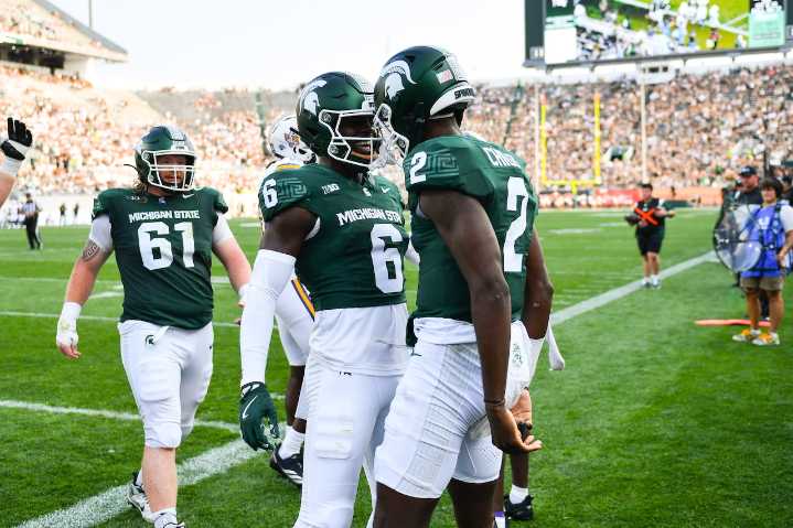 What really happened in sideline blowup between Michigan State’s Aidan Chiles and Nick Marsh