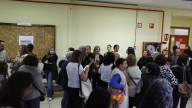 Nervios, por supuesto, y también resignación: más de 5.300 opositores se examinan para auxiliar de enfermería en Asturias