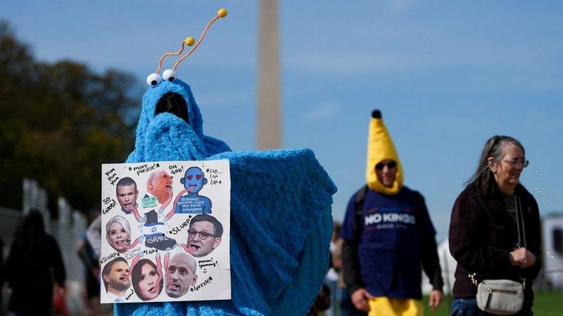 ‘No Kings’ protests draw crowds in millions across US to decry Trump