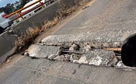 ¡Una bomba de tiempo! Exhiben puente vehicular parchado CON UNICEL, en Cuautitlán