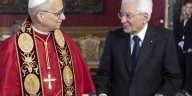 Italia recibe al papa león XIV en una visita oficial al palacio del Quirinal