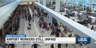 Airport workers still unpaid due to shutdown; air travel affected