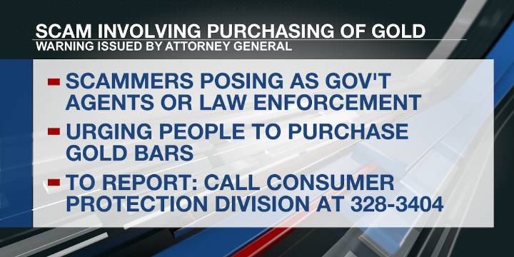 Warning issued about scam involving purchasing of gold