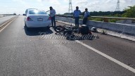 Dos choques en puentes de Mérida generan complicaciones viales y daños materiales