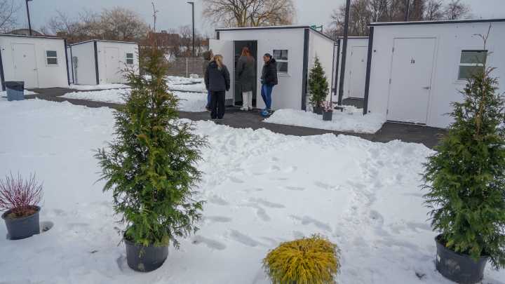 Pallet shelter village in Providence has lease extended another year