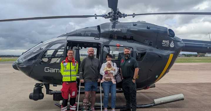 Biker nearly killed in horror crash after breaks failed meets 999 crews who saved his life