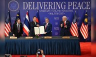 Thai and Cambodia leaders sign expanded ceasefire deal with Trump attending summit