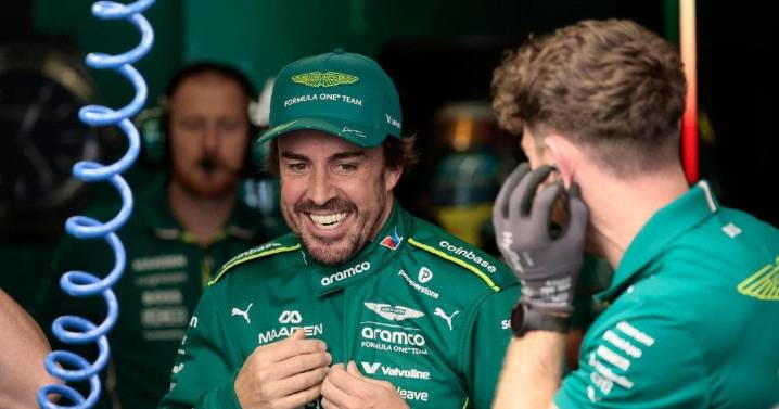 Fernando Alonso siente mejor el Aston Martin en prácticas de México