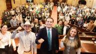 En el Congreso de la República, Wilmer Castellanos recibió a más de 220 jóvenes boyacenses que aspiran a integrar los consejos municipales de juventud