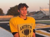 Football: Camden Maniatis steps up at QB for Andrew