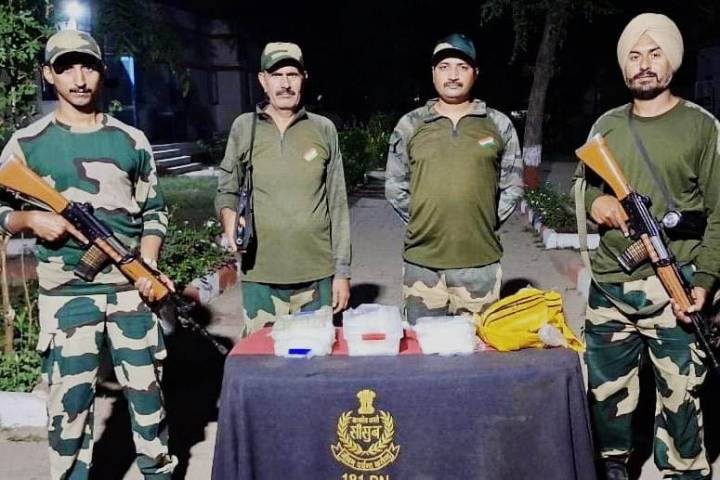 BSF foils cross-border smuggling attempts along IB in Punjab; seizes drugs