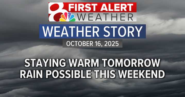 Still warm and dry, rain chances and cooldown coming