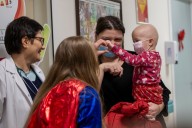 Wichita firefighters bring Halloween cheer to pediatric patients
