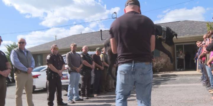 Beloved Lincoln Co. K-9 receives final farewell