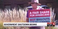 Government shutdown begins