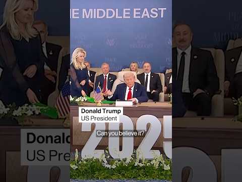 Trump Attends Signing Ceremony on Gaza Ceasefire in Egypt