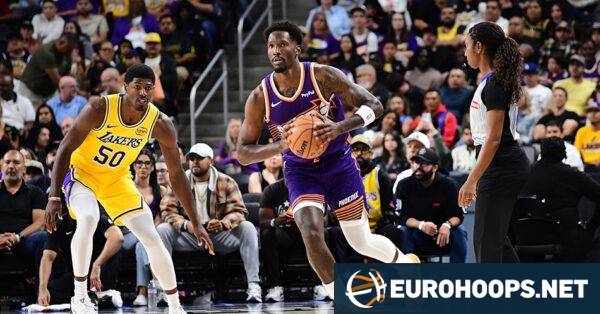 Nigel Hayes-Davis made his Suns debut against the Lakers