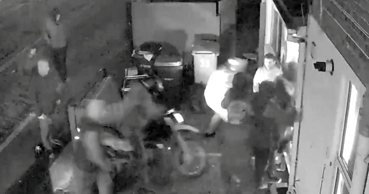 Horror moment armed gang storm Skegness house after smashing door with motorbike