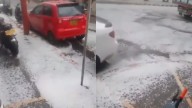 Fuerte granizada dejó hoy al sur de Bogotá más frío de lo normal: así se vio en imágenes