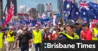 Thousands gather for protest in Brisbane