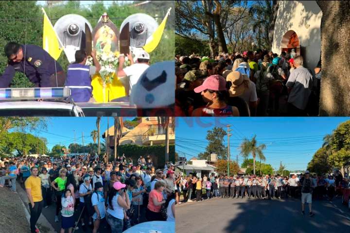 La Virgen y los peregrinos llegaron al Santuario La Loma entre lágrimas y oraciones
