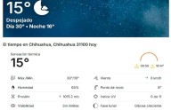 Máxima de 30°C para este viernes
