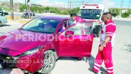 Conductor Provoca Choque en Monclova al Invadir Carril y Herir a Mujer en el Bulevar Harold R. Pape