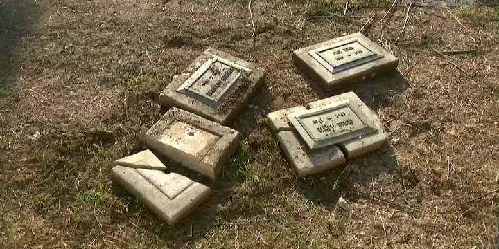 Vandals steal, destroy more than 50 headstones in cemetery, owner says