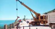 Inician trabajos de reparación en mirador escénico de San Carlos tras deslaves por lluvias