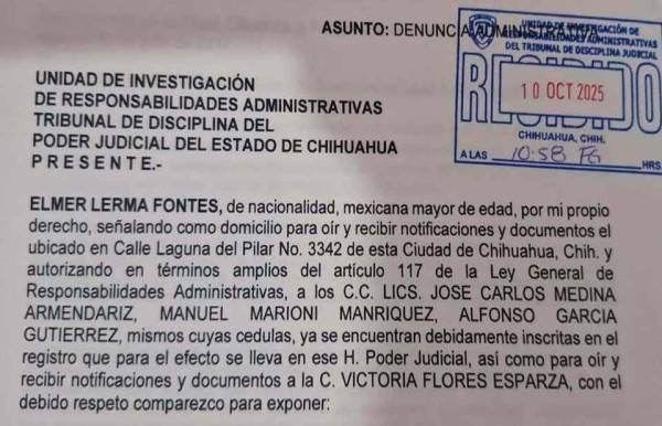 Denuncia juez amenazas de magistrado para dejar en la cárcel a hermano de diputado