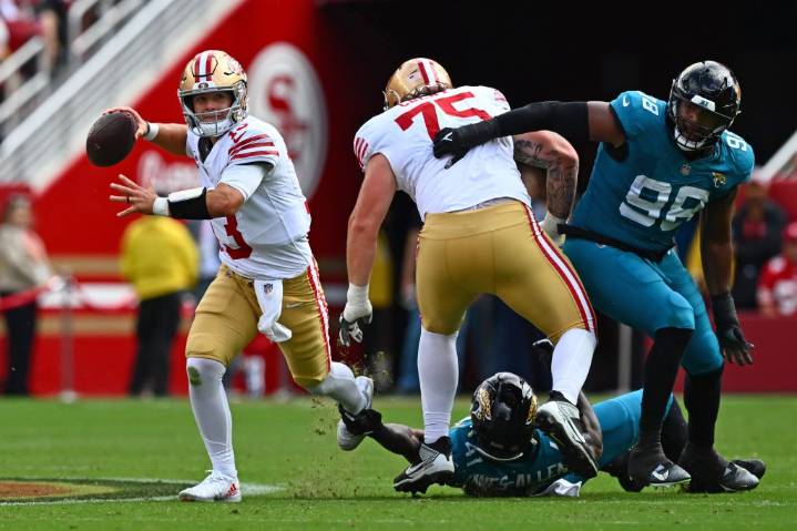 Brock Purdy, 49ers’ top receivers ruled out for Thursday night at Rams