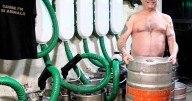Warwickshire pub regulars strip for 2026 calendar - and use chickens to protect their modesty
