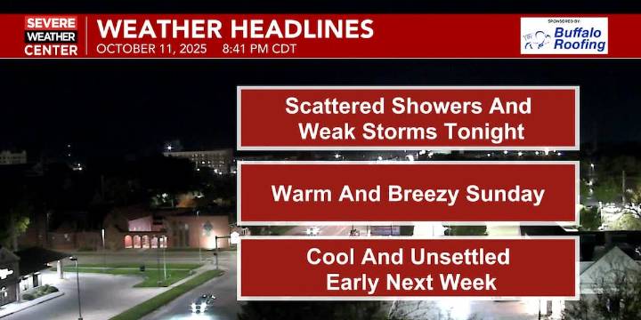 A warm and windy start to the new week ahead of cool and unsettled weather Monday and Tuesday