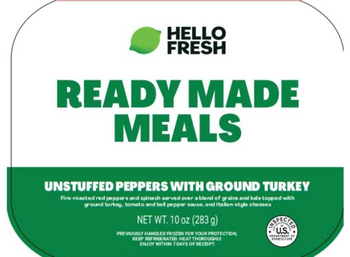 USDA warns that Hello Fresh meals may contain listeria