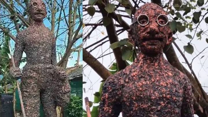 Guruvayur’s Abstract Mahatma Gandhi Statue Sparks Outrage In Kerala India News