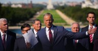 Democrats, Republicans continue blame game as government shutdown begins