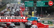 Hoy No Circula martes 21 de octubre 2025: qué autos y placas descansan en CDMX y Edomex