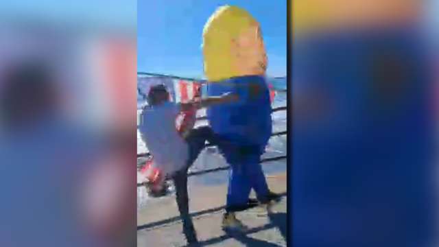 Man dressed in Trump costume allegedly assaulted at 'No Kings' protest