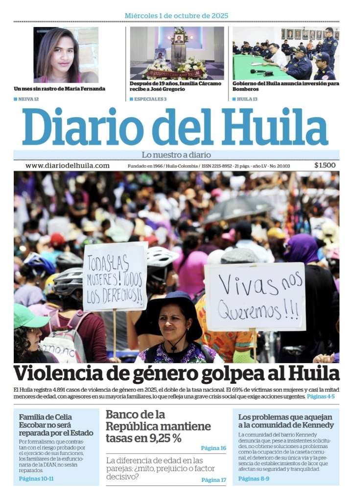 Diario del Huila 01 de octubre de 2025